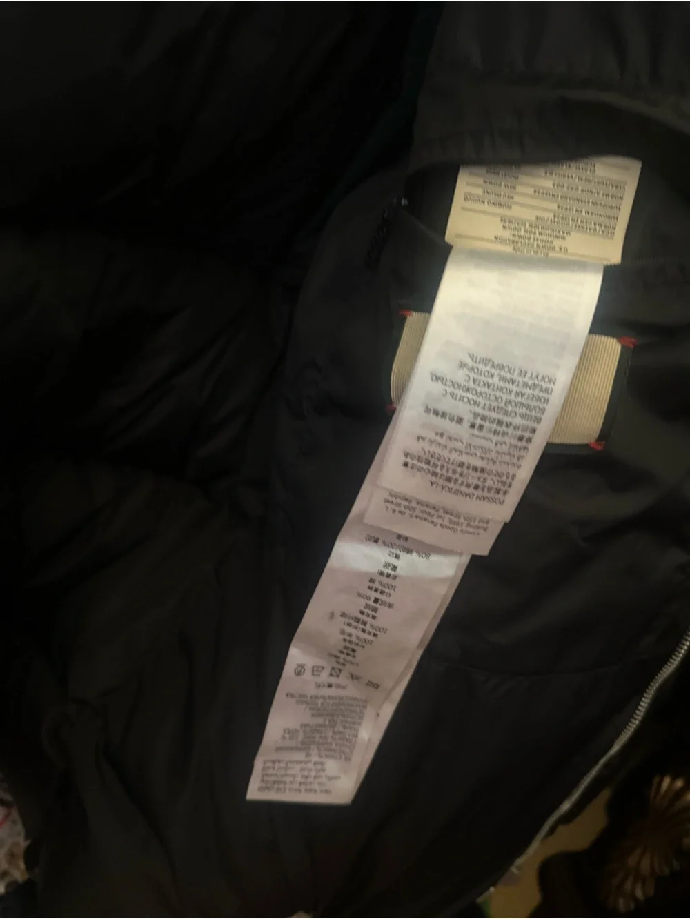 Gucci Black Puffer Jacket with Gold Logo Trim